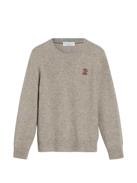 Sweter dziecięcy Brunello Cucinelli szary
