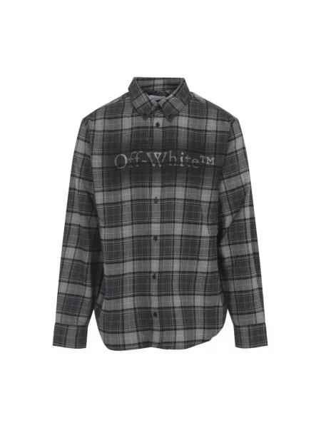 Koszula Off-white w kratę biała