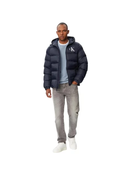 Geacă de blugi Calvin Klein Jeans alb