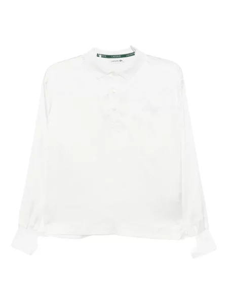 Polo Lacoste cu broderie alb