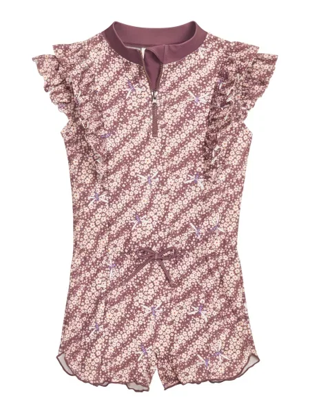 PLAYSHOES Costum de baie întreg deschis / albastru violet / mov mură bej