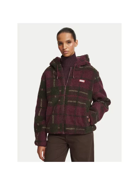 Hunter Демісезонна куртка Бордовий Regular Fit