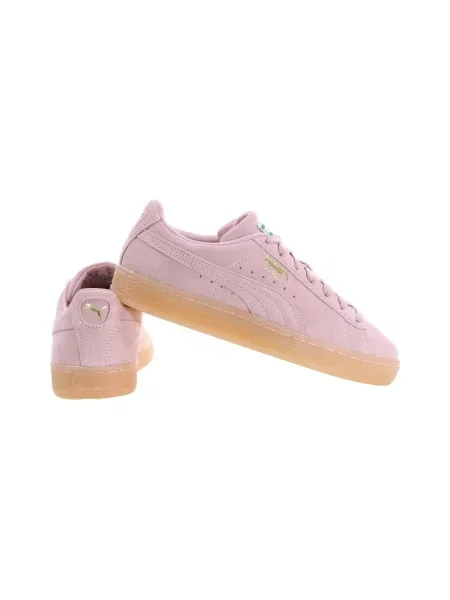 Pantofi Puma din piele de căprioară clasici roz