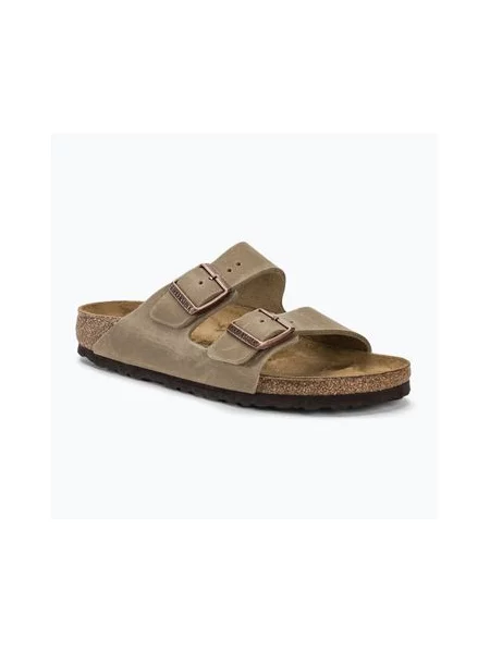 Кожаные вьетнамки Birkenstock коричневые