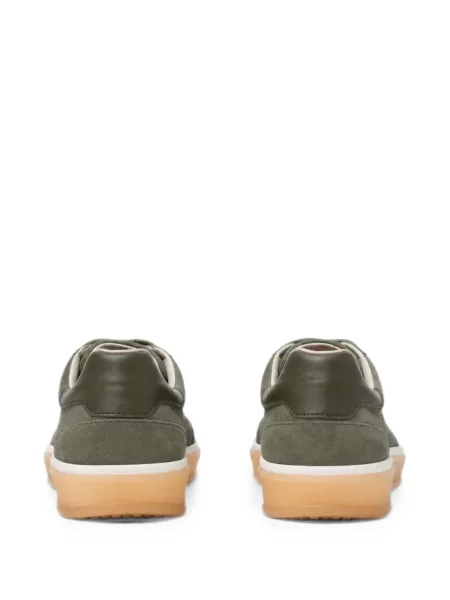 Sneakerși Scarosso din piele de căprioară verde