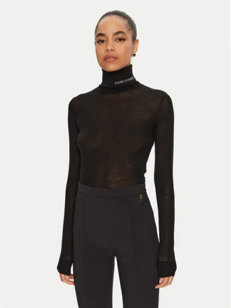 Bluză Elisabetta Franchi de lână negru