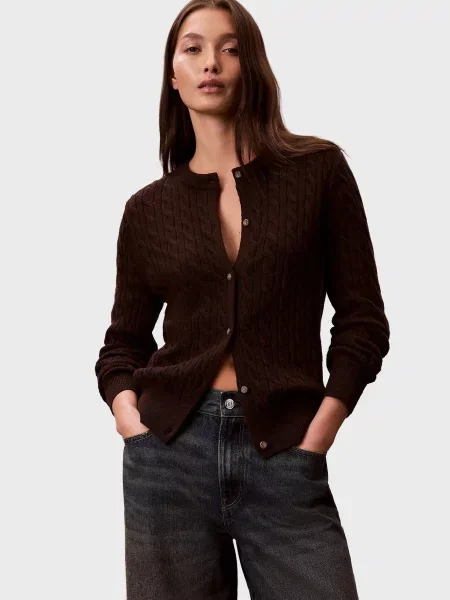 Кардиган Calvin Klein Jeans коричневий