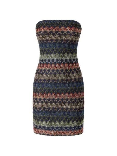 Rochie mini Missoni din dantelă albastru