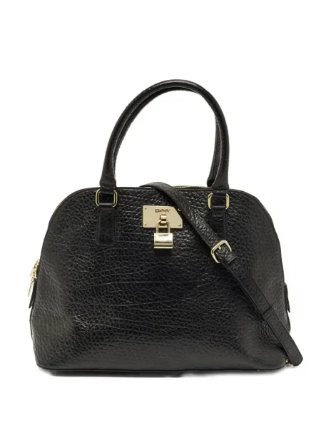 Geanta de piele Dkny din piele negru