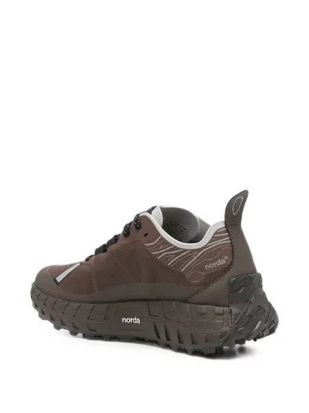 Sneakerși Norda cu imagine maro
