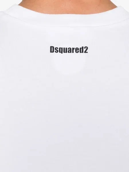 Tricou Dsquared2 cu imagine alb