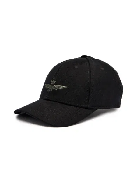 Aeronautica Militare Șapcă baseball cu adaos de lână negru