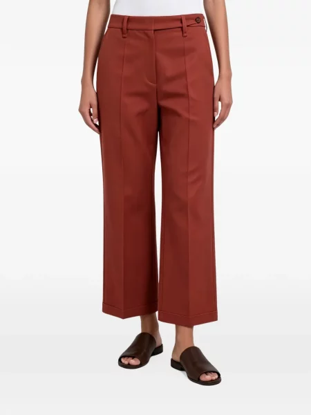 Decupat pantaloni Brunello Cucinelli roșu