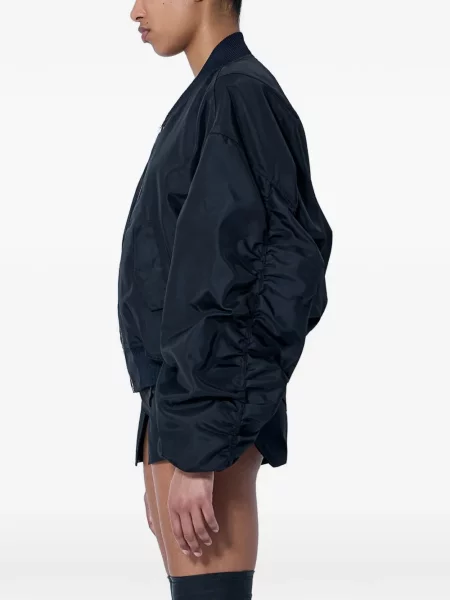 Geacă bomber Rick Owens cu volane negru