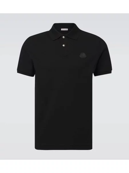 Поло тениска Moncler черно