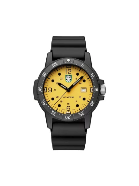 Lniany zegarek Luminox czarny