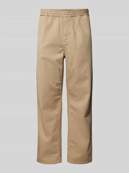 Spodnie o kroju regular fit z bocznymi wpuszczanymi model ‘FLINT’ Carhartt Work In Progress beżowe
