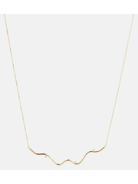 Colier Stone And Strand cu strasuri auriu
