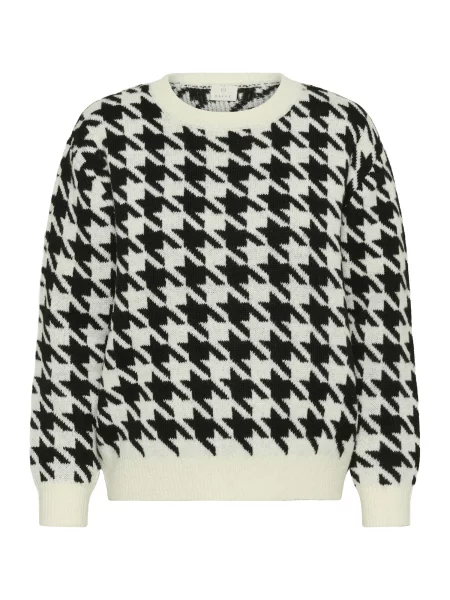 Kaffe Svetr Carol / offwhite černá