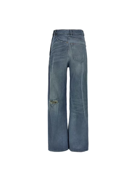 Maison Margiela Jeansy Kobieta Twist Wide Leg Jeansy niebieski