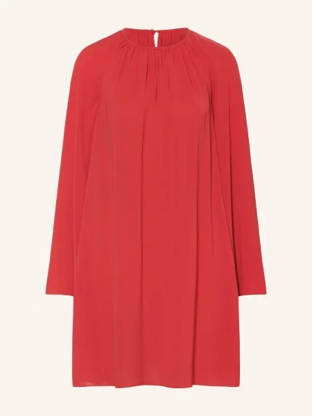 Max Mara Studio Šaty Madia S Volánky červená