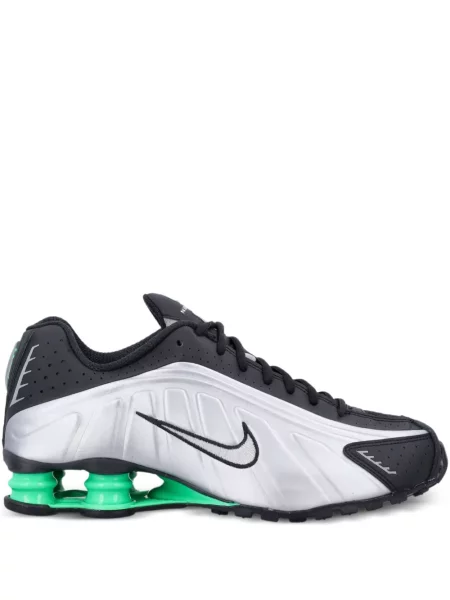 Bluza z kapturem Nike retro sznurowana skórzana szara