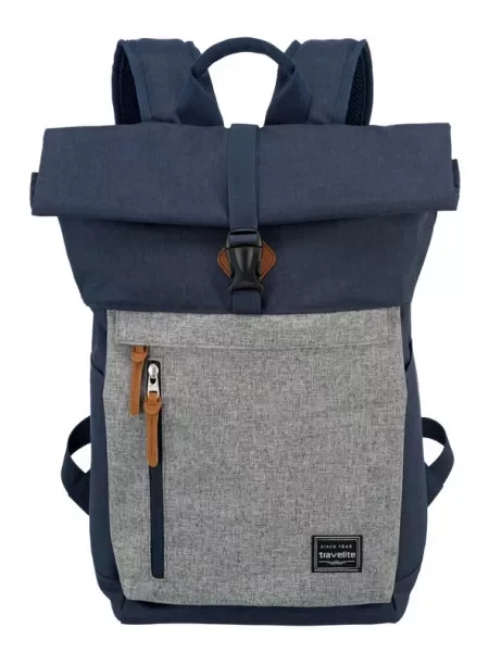 Travelite Basics Roll-up Backpack Blue μπλε