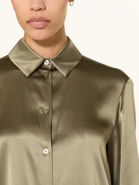 Mm Hedvábná Košile Mmlquarto khaki