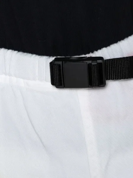 Pantaloni scurți John Elliott cu cataramă alb