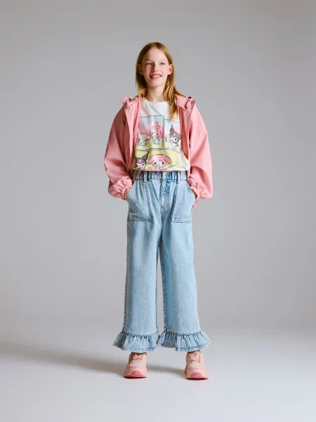 Reserved Джинси super wide leg синій
