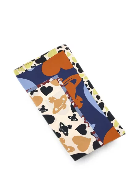 Fular Vivienne Westwood cu motiv cu inimi