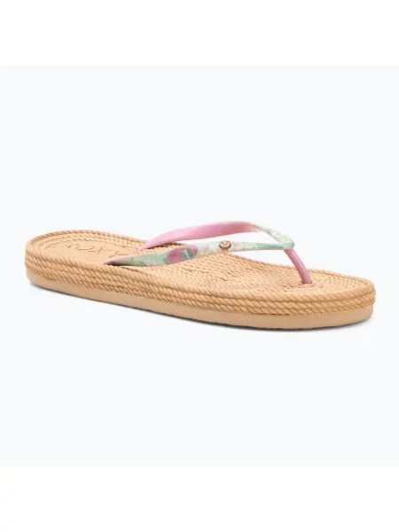 Žabky ROXY South Beach III green/pink zelené