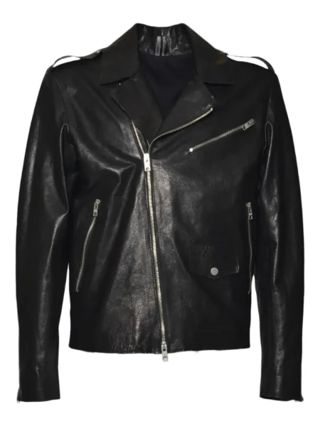 Кожено яке D-four черно