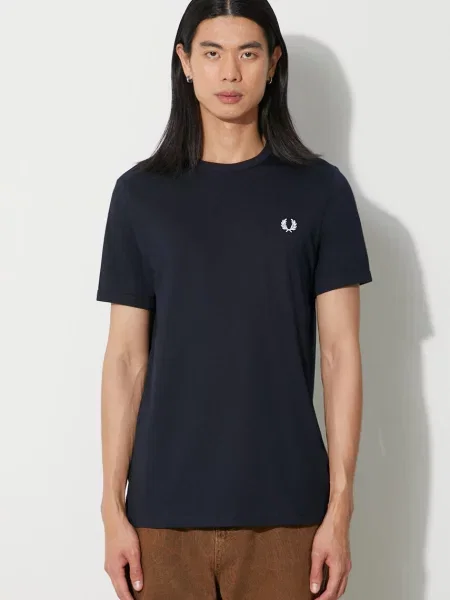 T-shirt FRED PERRY Ringer Tee navy S niebieskie