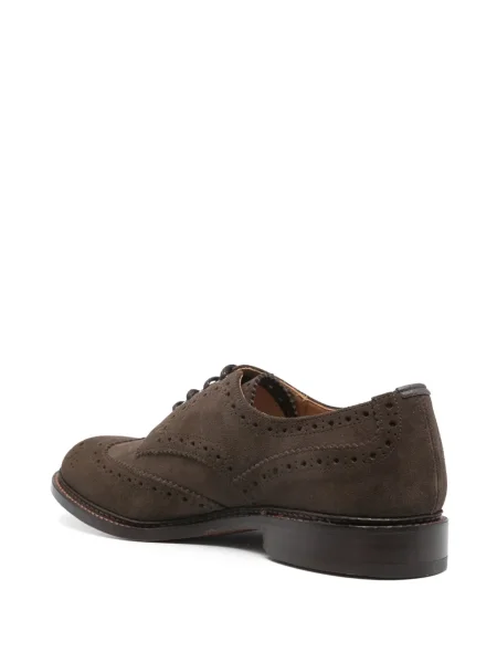 Pantofi Tricker's cu șireturi din dantelă maro