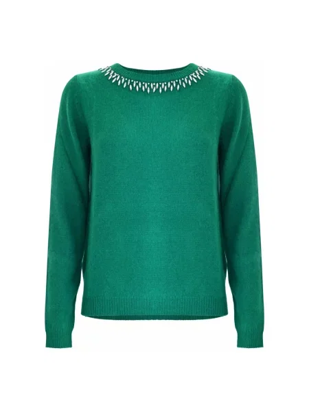 Sweter Kocca wełniany zielony