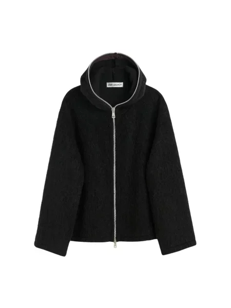 Bluza z kapturem Our Legacy wełniana z kapturem czarna