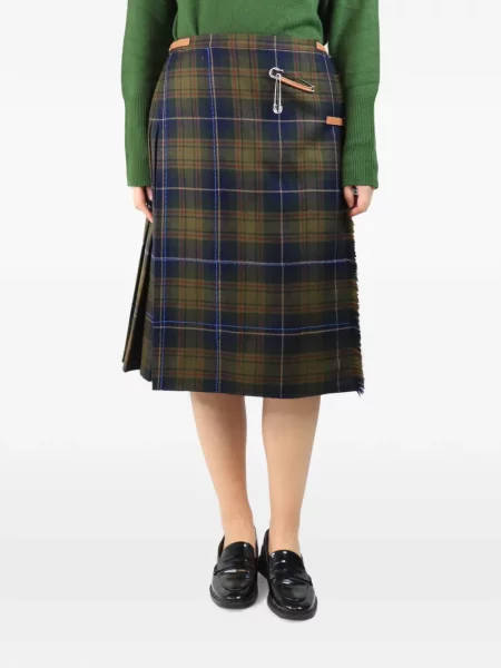 Fustă Lafayette 148 în carouri verde