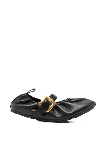 Balerini Balmain cu cataramă cu bretele negru