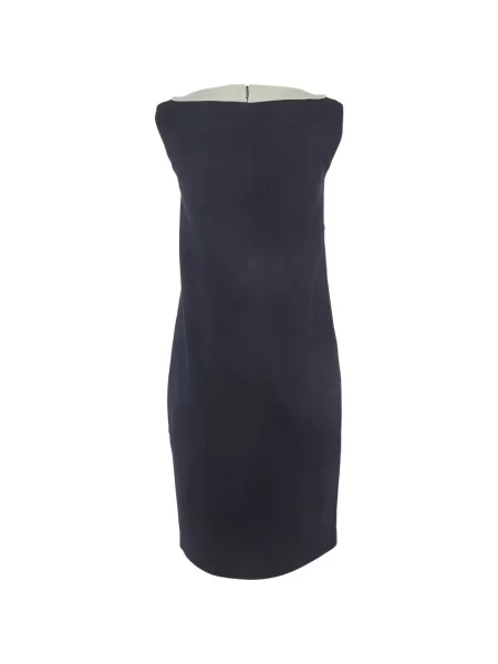 Rochie Max Mara cu decolteu în V din jerseu albastru