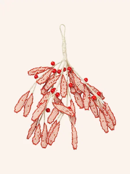 Broste Copenhagen Zawieszka Dekoracyjna Mistletoe orange