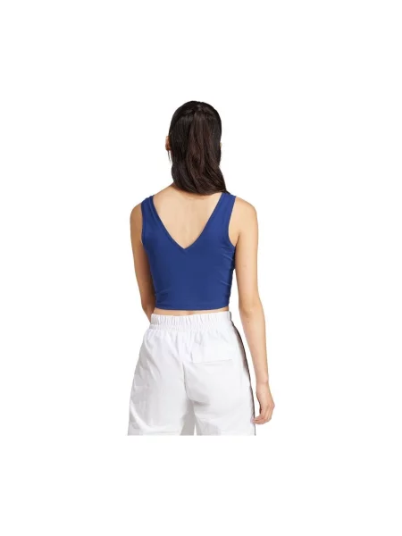 Adidas Top Essentials Small Logo Slim Fit tamnoplava