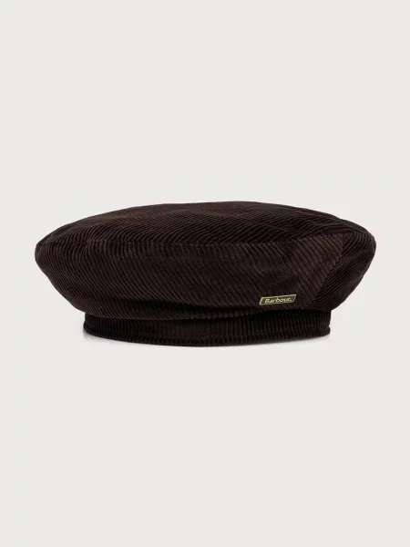 Czapka Barbour sztruksowa brązowa