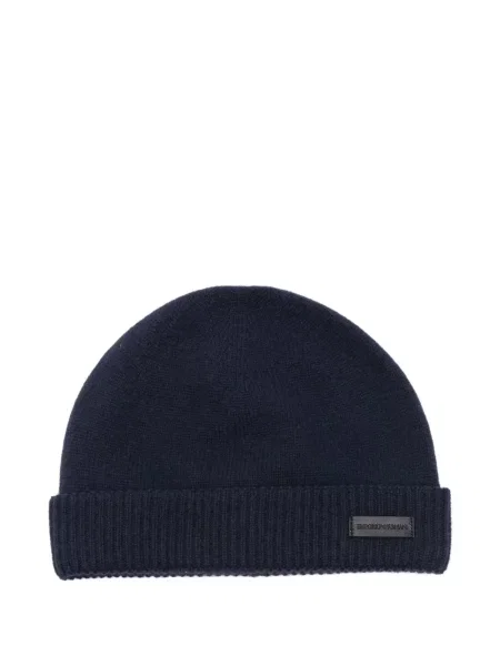 Căciulă Emporio Armani tricotate albastru
