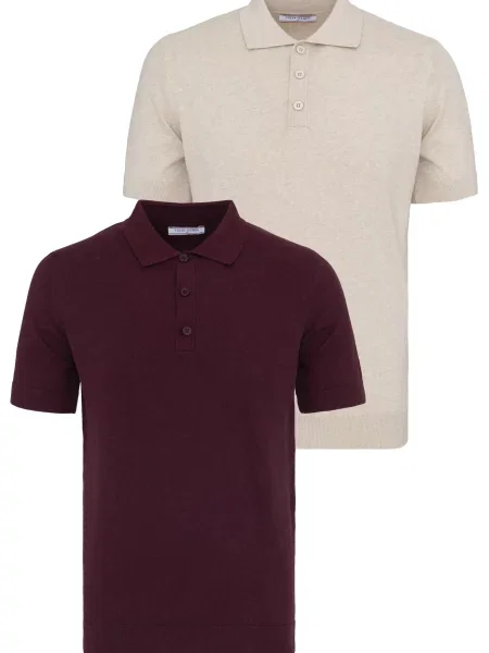 Felix Hardy Tricou deschis / roșu bordeaux bej