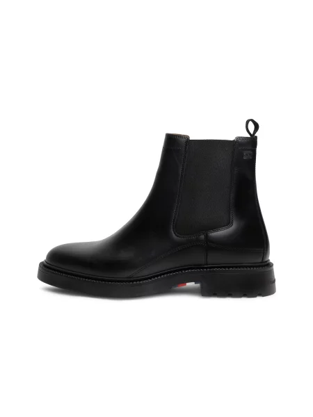 TOMMY HILFIGER Ghete chelsea CORPORATE' negru