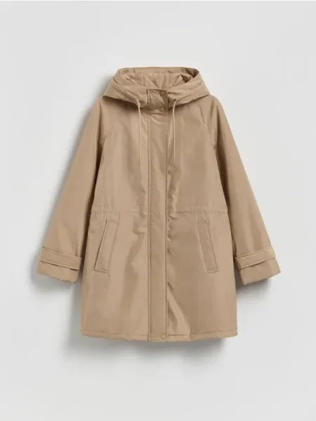 Reserved Куртка з каптуром бежевий