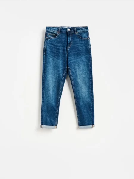Reserved Blugi boyfriend bleumarin