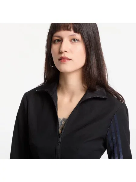 Jachetă Gradient 3 Stripes Track Top Black S negru