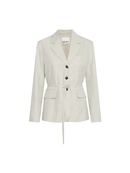 Marynarka Ichi w kolorze melanż elegancka biała